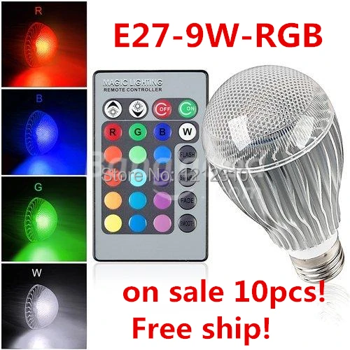 

Innovative items High Qulity 9W 15W E27 RGB LED Bulb 16 Color Change E27 RGB Lamp spotlight 85-265v with Remote control