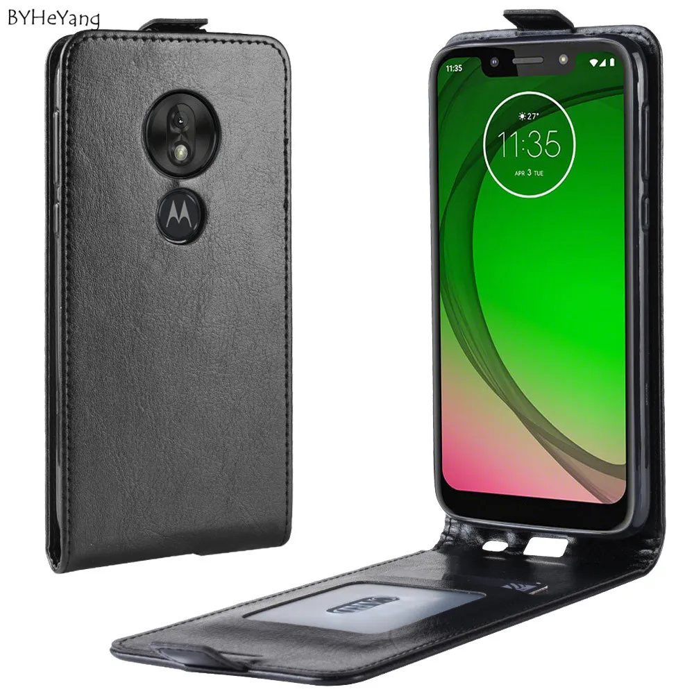 Флип-кейс из искусственной кожи для Motorola MOTO G7 Play чехол мобильного телефона задняя