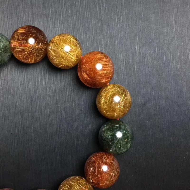 Colorful Rutilated Quartz Bracelet (2)