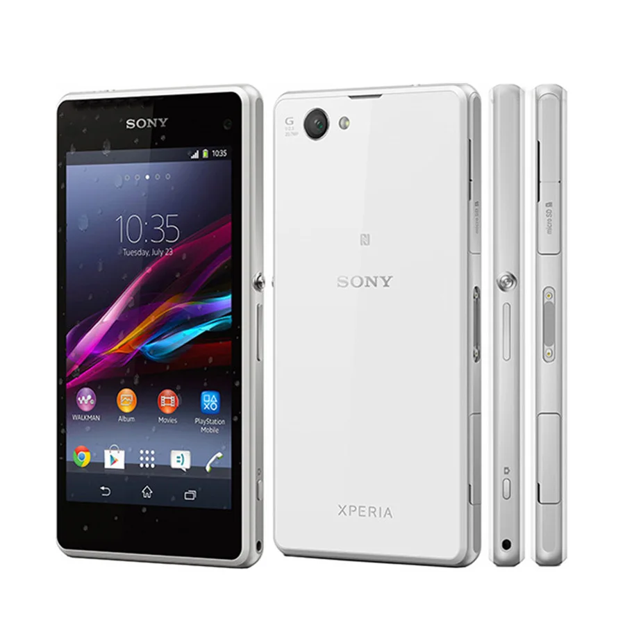 

Original New Sony Xperia Z1 Compact D5503 Mobile Phone 4.3" 2GB RAM 16GB ROM Quad Core Android 2300mAh Single SIM Sony Phone