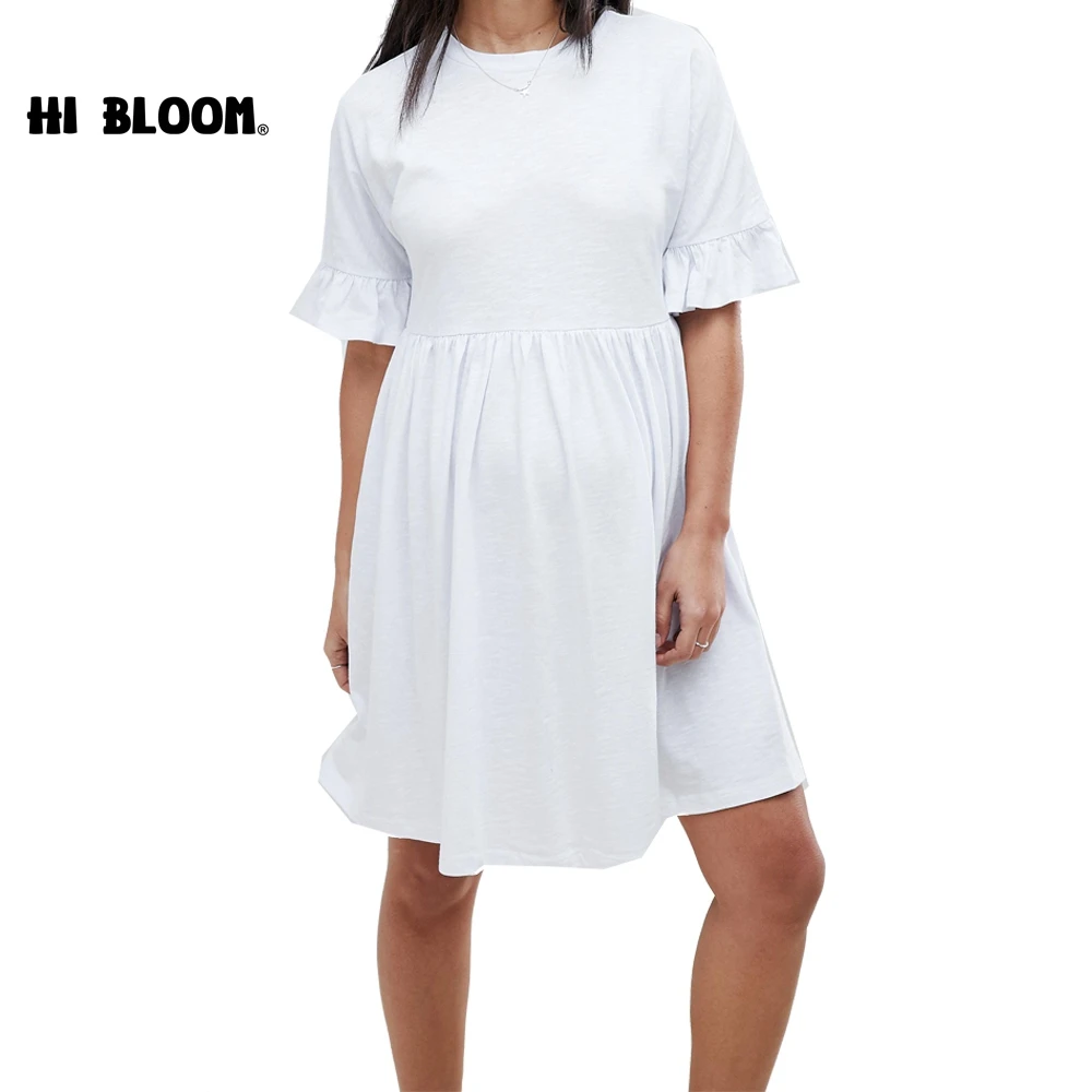 

Casual Summer White Maternity Dresses Dress For Pregnant Women Brief Maternity Clothes Pregnancy Dresses
