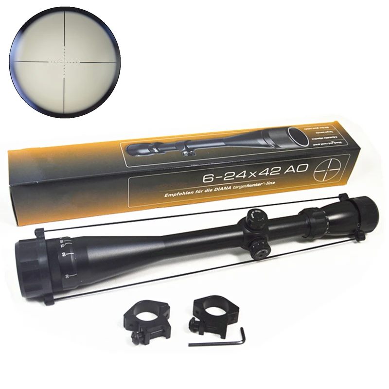 

FIRECLUB 6-24x42 AO Riflescope hunting scope Parallax-adjustment Mil-Dot reticle