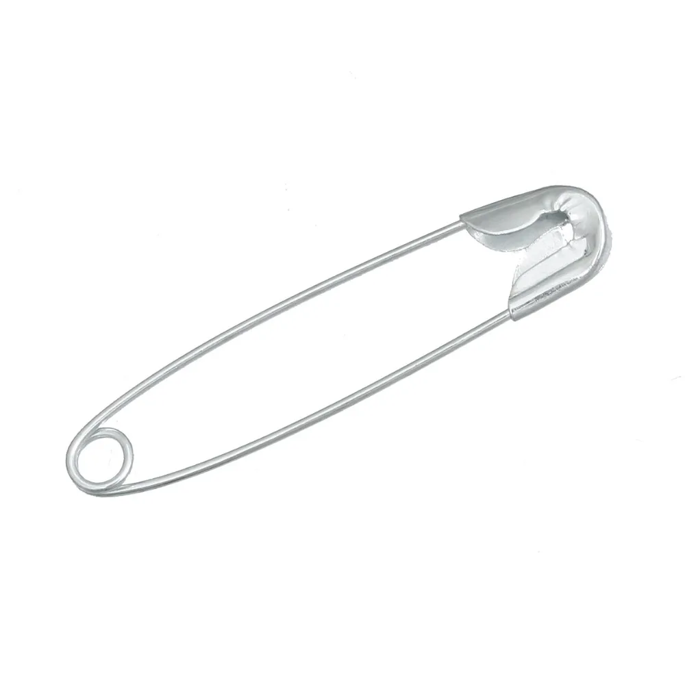 

DoreenBeads 200 Silver Tone Safety Pins Findings 31x7mm (B14859), yiwu