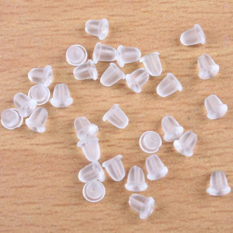 

5000PCS Rubber Earring Back Stoppers Ear Post Nuts Findings 4MM Earnuts Stud Earring Plugs DIY Jewelry Findings Accessories Part