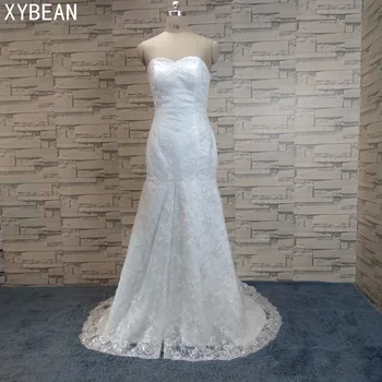 

Cheap Price ! 2019 New Free Shipping Sweetheart Lace White / Ivory Wedding Dresses