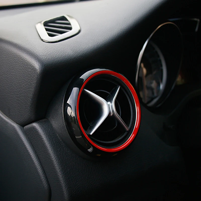 Gelinsi для Mercedes benz A class GLA CLA w176 Авто углеродное волокно вентиляционное отверстие приборной панели рамка накладка наклейка аксессуары