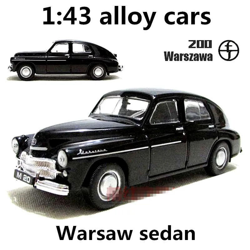 1:43 сплав автомобиля, Warsaw sedan высокая модель автомобиля моделирования, металлические литья под давлением, обкатка, детские игрушечные транспортные средства