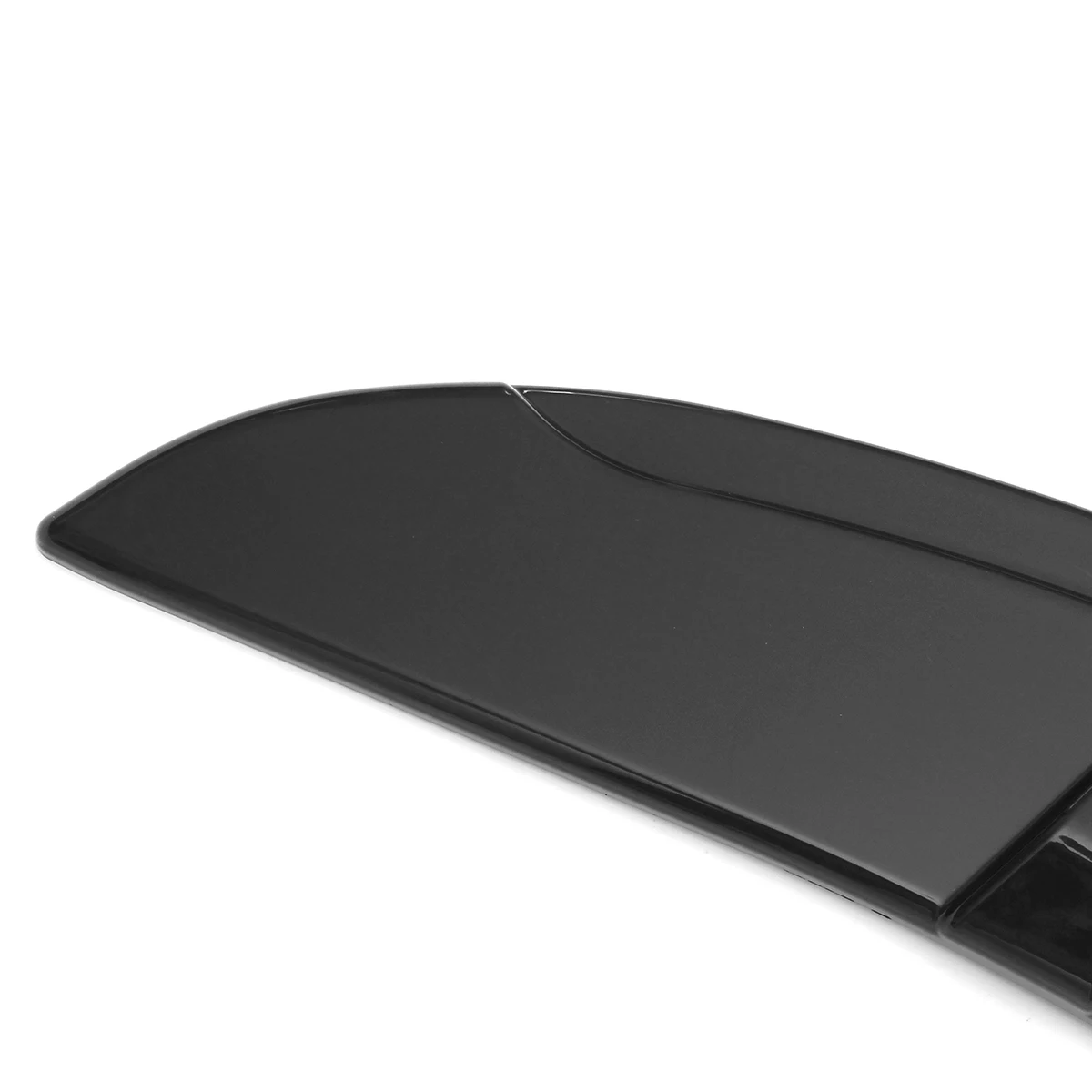 1xUniversal Car Front Bumper Lip  Spoiler Diffuser Fins Body Kit Car-styling For Benz For BMW For Civic Glossy Black/Carbon Look