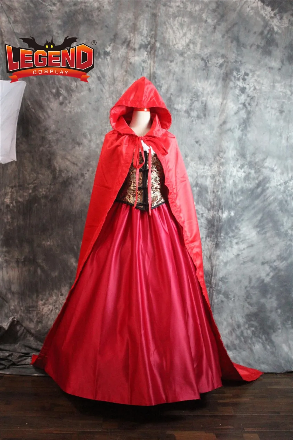 Один раз на время маленькая красная шапочка костюм плащ средневековый винтажный костюм платье на заказ