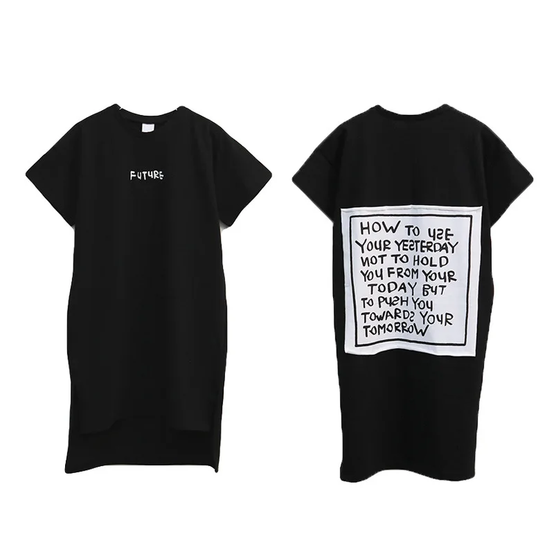 

Fashion 2019 Toddler Teens Children Summer Dress Black Cotton Big Kids Dress Leisure Kids Clothes for Girls 4 6 8 10 12 14 Yrs