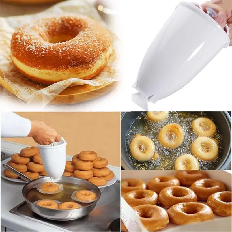 Пластиковый пончик, сделай сам инструмент, арабский пончик, гаджет, Пончик, жарочный диспенсер, антипригарный пресс-формы для кухни