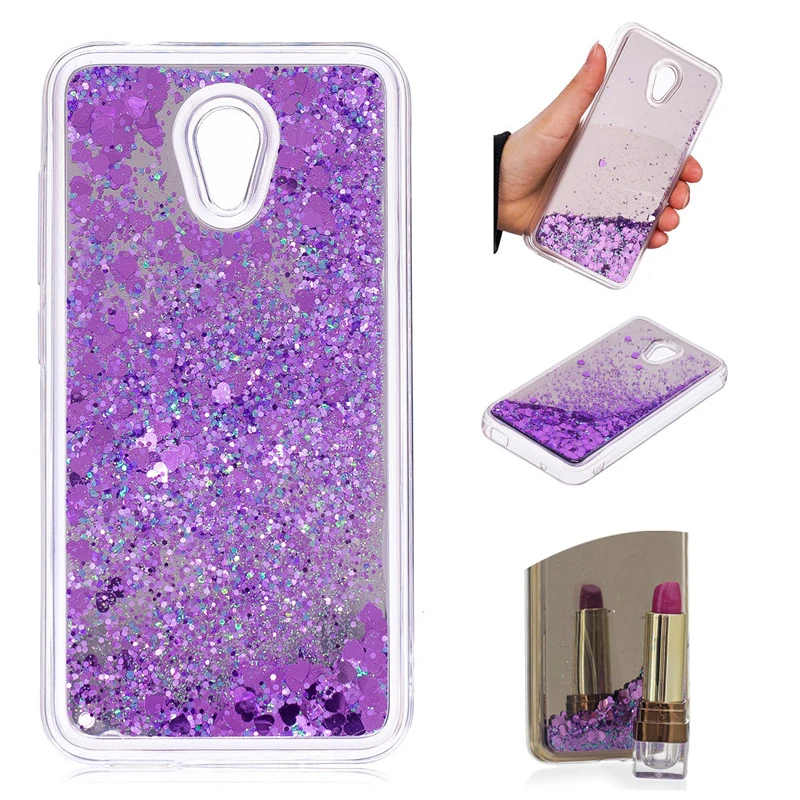

Dynamic Liquid Quicksand Glitter Phone Case For Alcatel U5 3G Version 4047D 4047 Mirror Case Back Cover For Alcatel U5(3G) Case