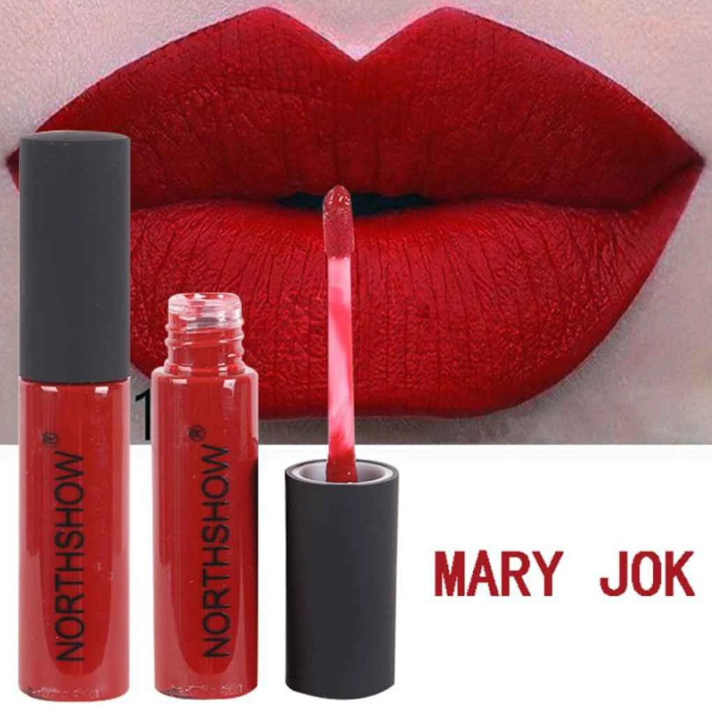 

12 Colors Waterproof Matte Liquid Lipstick Long Lasting Makeup Moisturizer Lip Gloss Batom Cosmetic Make Up Pigment Levre