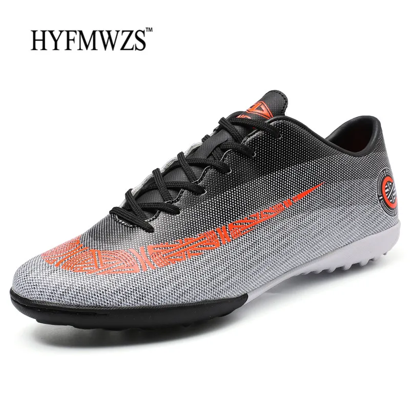 

HYFMWZS Big Size 3.5-9 Krasovki High Quality TF Kids Soccer Shoes Mens Football Boots Superfly Cheap Boys Football Shoes 2018