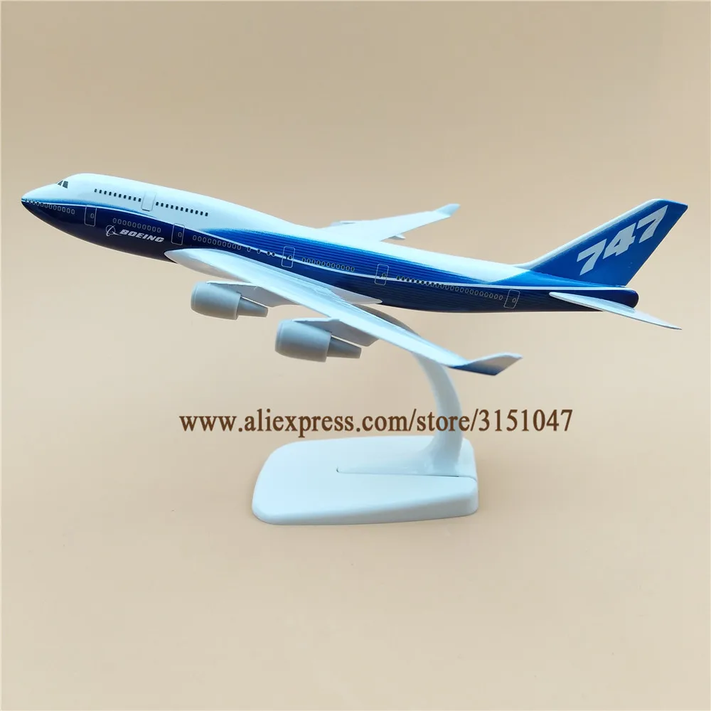 

20cm Plane Model Air Prototype Airplane Boeing 747 B747-400 Development Aircraft Airplane Model Airways w Stand Aircraft