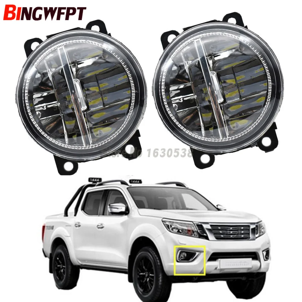 

2x Front Bumper LED Fog Lights High Brightness Driving fog lamps For Nissan Navara D40 Pickup 2005-2012