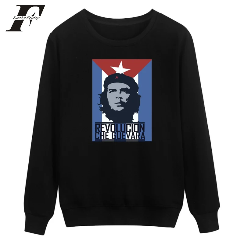 Толстовка LUCKYFRIDAYF 2018 Che Guevara с принтом для мужчин и женщин пуловер худи без