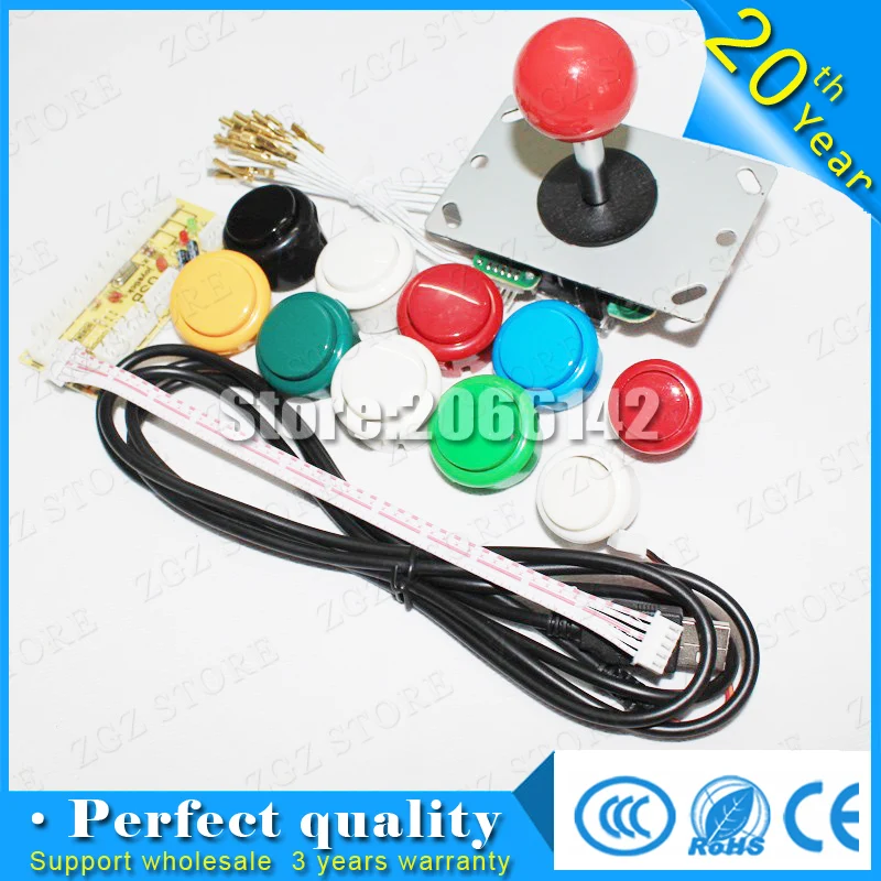 Arcade Joystick DIY Kit Zero Delay Arcade DIY Kit USB ...