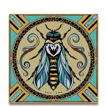 DIY картина маслом по номерам с наборами животное Шмель логотип окраска картина для комнаты настенный Декор Рамка на холсте