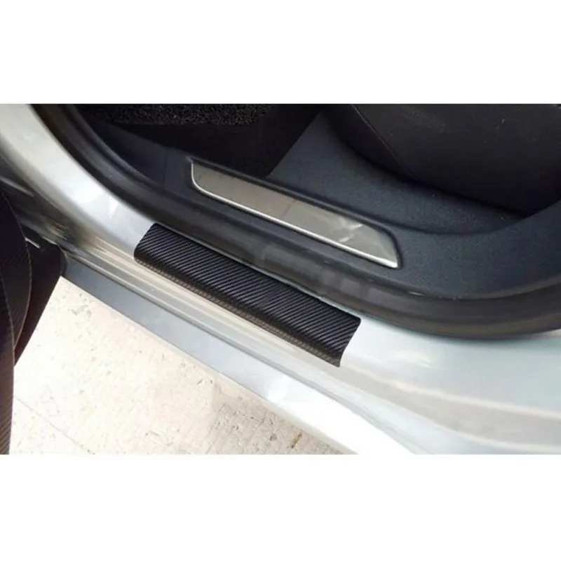 Накладка на педаль для двери автомобиля из углеродного волокна, Накладка на порог, прикрытие потертостей, наклейка для Skoda Octavia A5 A7, накладки на интерьер автомобиля