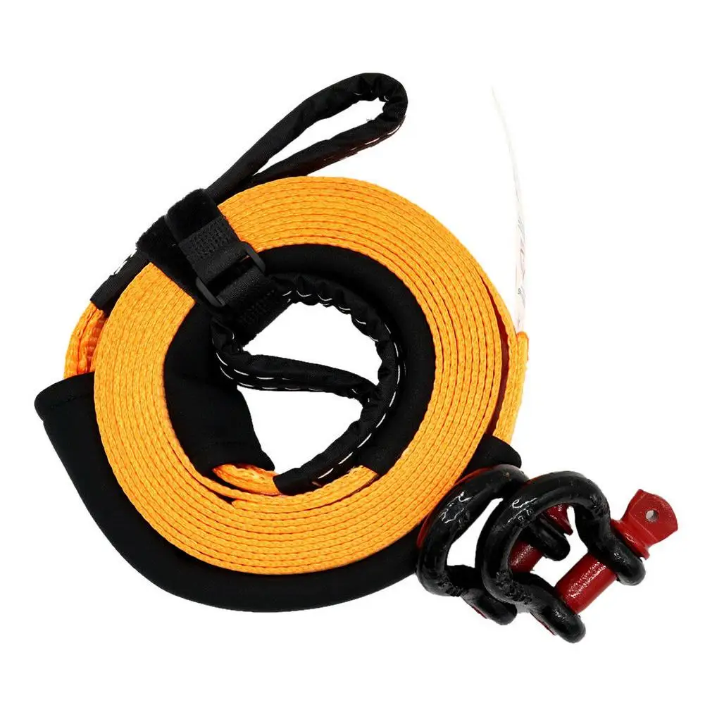 

2inch 5m 5T Car Tow Cable Pull Rope Strap Road Recovery with Hooks Storage Bag