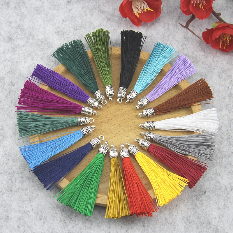 

(10pcs/lot) 65mm Length Suede Tassel for Keychain Cellphone Straps Purses Backpacks Jewelry Charms Tassels for Jewelry Diy