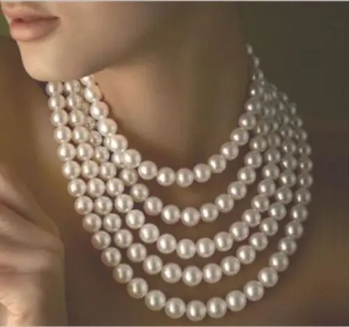 

Free Shipping >>>>> long 58inch 9-10mm Genuine white akoya pearl necklace
