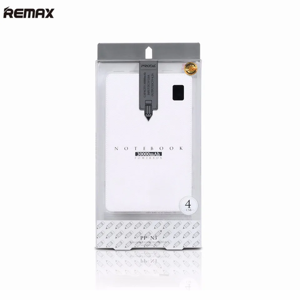 Remax портативный 30000 мАч Внешний аккумулятор 4 внешнее зарядное usb устройство для