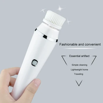 

3 In 1 Facial Cleaning Brush Pore Cleaner Electric Face Massage Washing Machine New Charging Beauty Instrument Face Care Tools