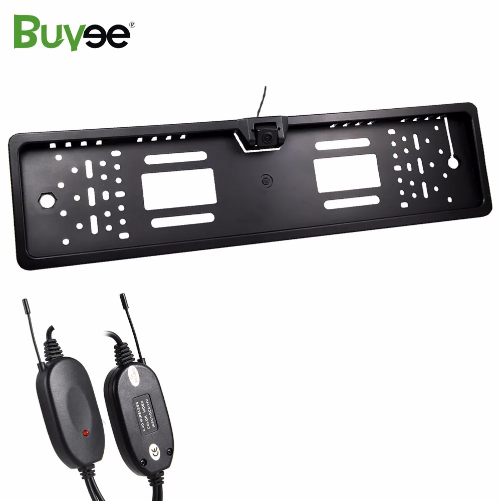 

Buyee Wireless Car Rear View Camera Waterproof LED HD Reverse Camera Backup EU License Number Plate vehicle Camera for monitor