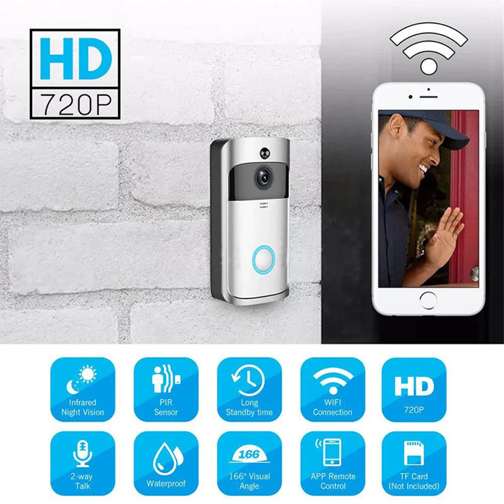 

Doorbell Camera Wifi Wireless Indoor Intercom Video Door Phone Motion Sensor Video-Eye Ring smart deurbel met camera wifi