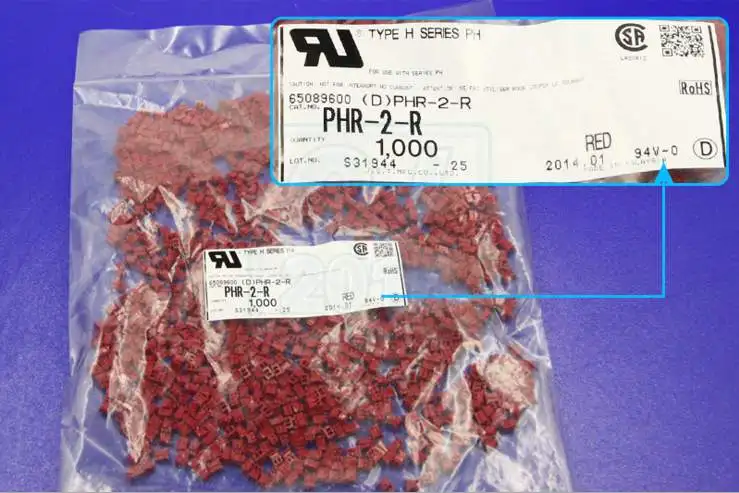 PHR 2 R RED COLOR HOUSINGS Connectors terminals housings 100% new parts ...