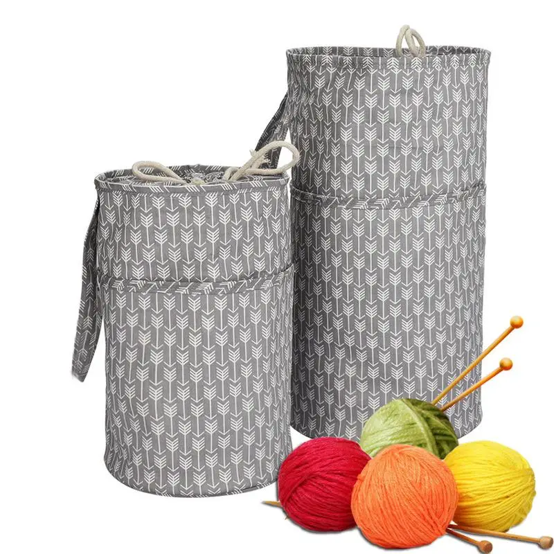Sturdy Lightweight Yarn Storage Tote Crocheting Supplies Organizer