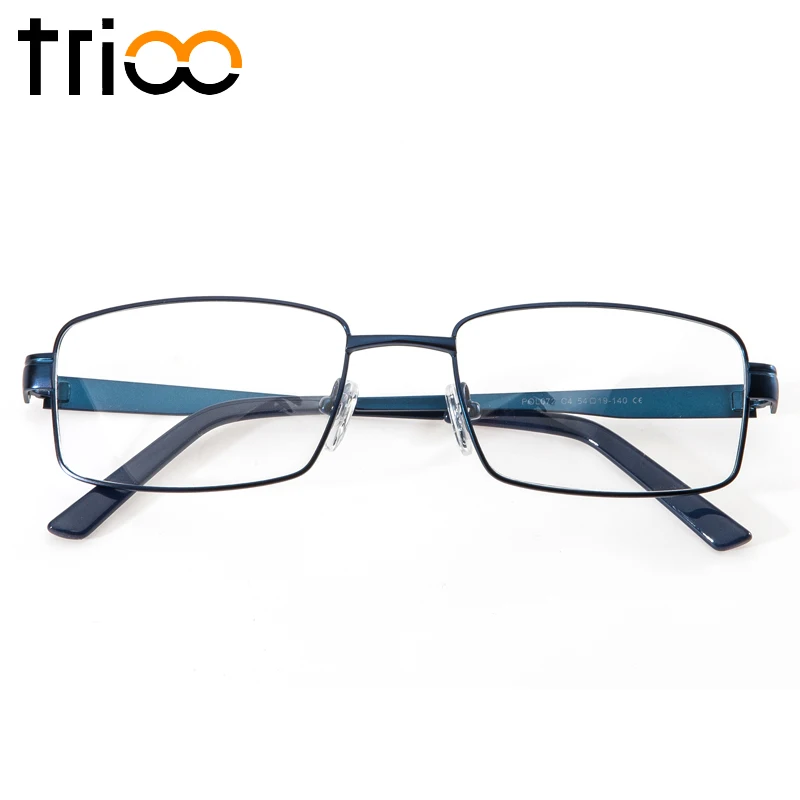 Металлические Синие мужские очки TRIOO для чтения по рецепту градиентные