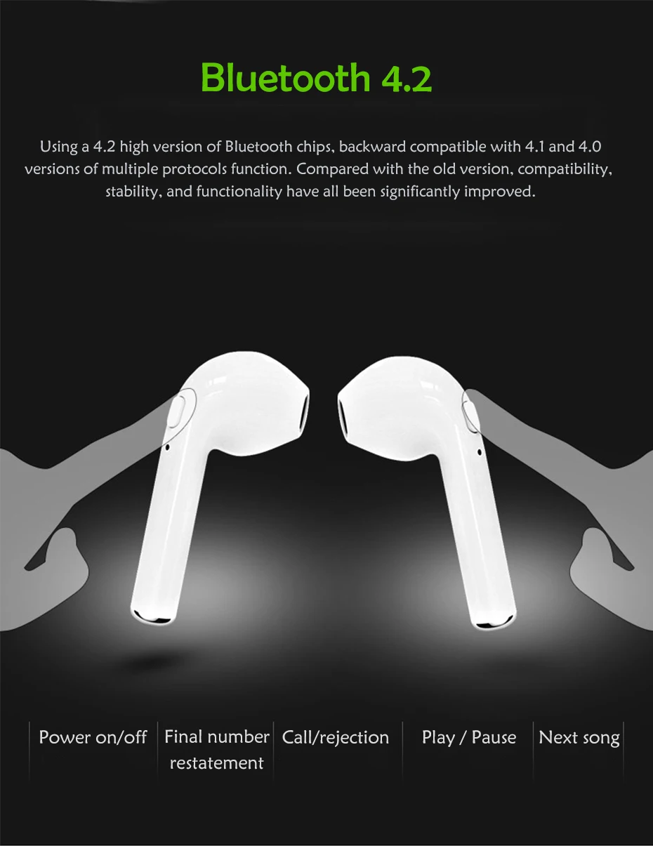 Mini Twins Earphone With Microphone Bluetooth Earphone Mini Wireless Headset Sport Earphone Mini Twins Earphone For Huawei (10)