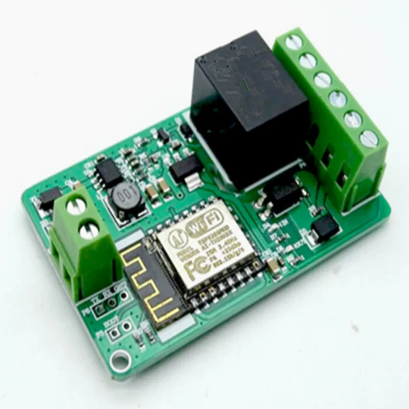 

1pcs Green ESP8266 10A 220V Network Relay WIFI Module Input DC 7V~30V Modules