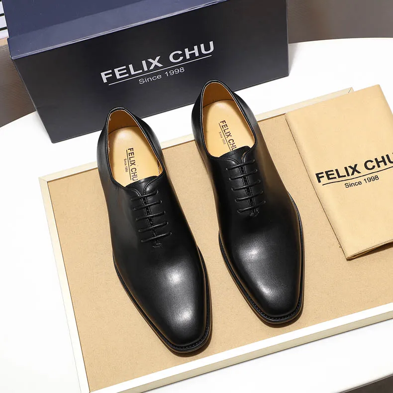 FELIX CHU/мужские туфли-оксфорды из натуральной кожи с открытым носком; модельные туфли; цвет коричневый, черный; обувь, раскрашенная вручную; Мужская официальная обувь; мужская обувь