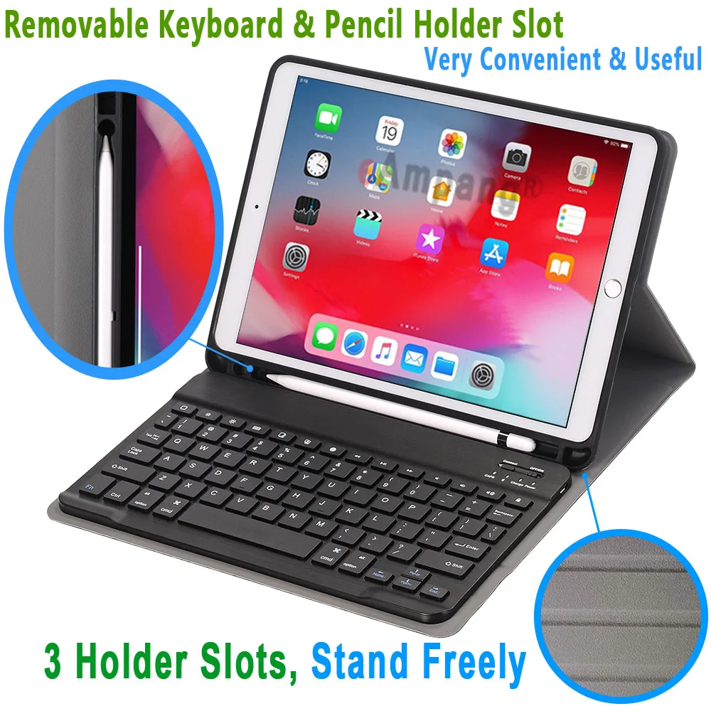 Чехол с клавиатурой для Apple iPad Air 10 5 2019 3 Pro 2017 A1701 A2152 чехол Bluetooth слот
