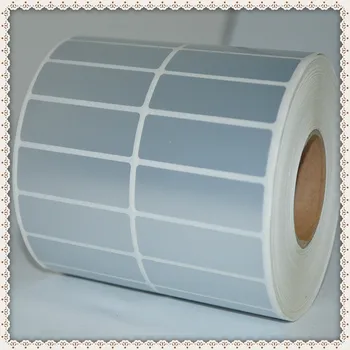 

Manufacturer directly supply 50*10*5000 in 2 rows blank silver PET label bar code sticker paper for printer