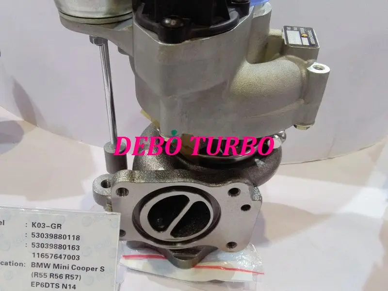 Новый турбокомпрессор K03 53039880118 Turbo для Mini Cooper S R55 R56 R57 EP6DTS N14 1.6L 175HP 2006 |engine components and