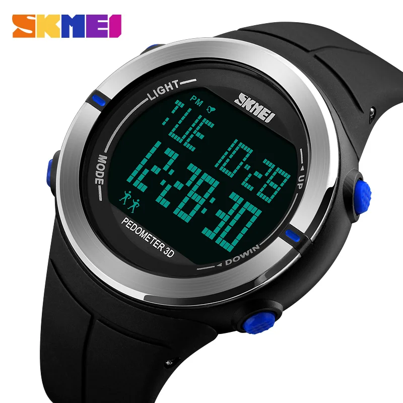 Goede SKMEI Mannen Sport Horloge Sport Stappenteller Calorie Waterdicht Horloge LED Display Digitale Militaire Horloge Relogio Masculino Nieuwe
