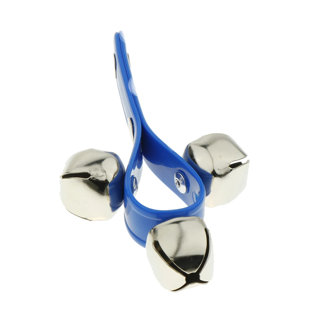 Tooyful Plastic Handbell 3 Jingle Bells Hand Shaker Ring Children Preschool Toy
