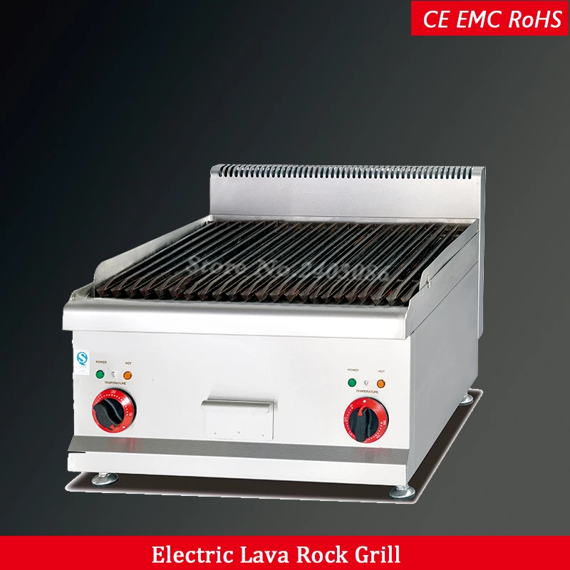 

Counter Top stainless steel Electric Lava Rock Grill