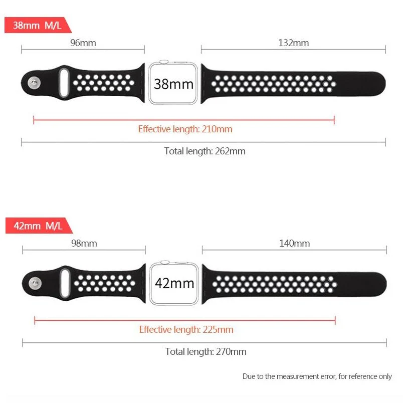 Silicone strap for apple watch band 42 44 40 38mm bracelet sport wrist watch belt Rubber watchband for iwatch 4/3/2/1 Nike+metal