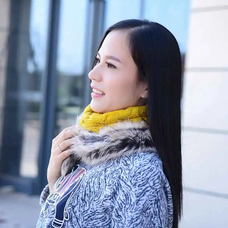 

Women's Winter Hats Knitted Hats Kawaii Bonnet Femme Wear As Beanies Ring Scarf Women Winter Hats Gift YJWG187