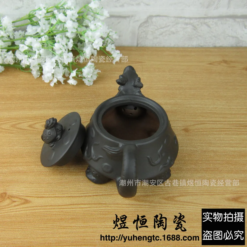 Настоящий чайный горшок с черепахой дракона, чайный горшок, 160 мл, набор из глины кунг-фу, чайник, китайские чайные горшки Исин, керамические фарфоровые наборы ручной работы