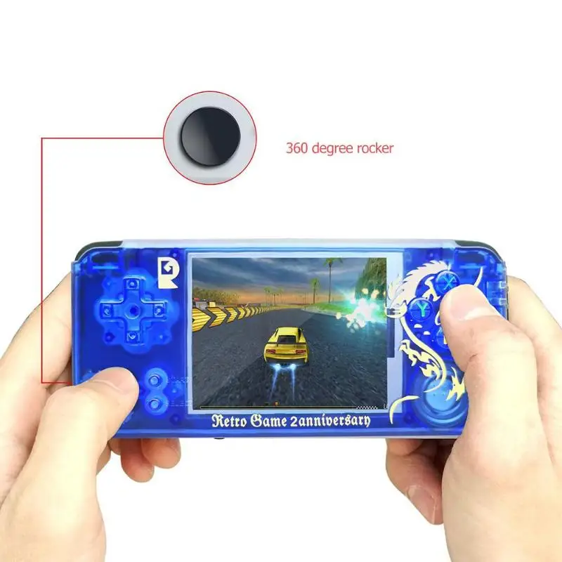 

Q9 3 inch Rocker Retro Handheld Game Console 3000 Games w/32G Memory Card