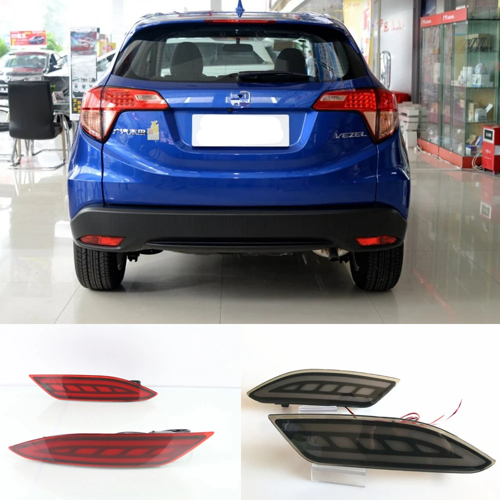 

CSCSNL 2PCS Car LED Rear Lights Brake Lights Rear Bumper Lamp Warning Light For Honda HR-V HRV Vezel 2014 2015 2016 2017 2018