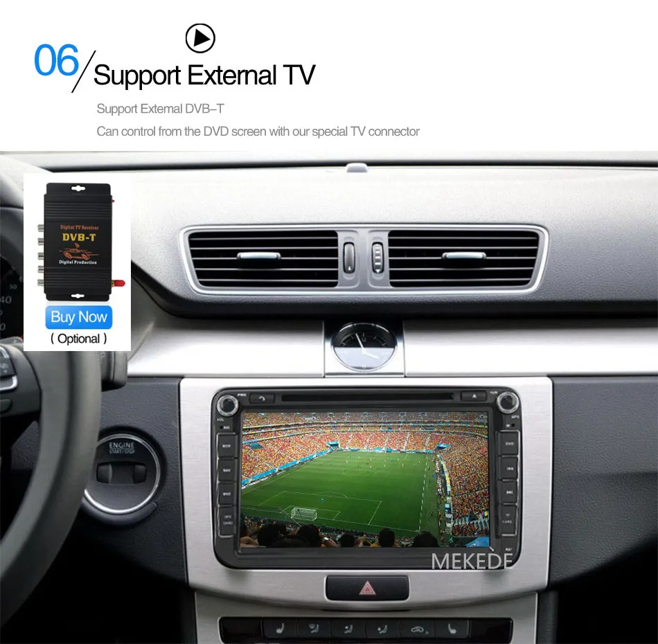 Discount MEKEDE Quad Core Android 7.1 car dvd player 2Din For Skoda POLO PASSAT B6 CC TIGUAN GOLF 5 Fabia with Wifi radio 2G RAM 4G LTE 29