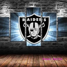 Oakland Raiders абстрактная стена книги по искусству картина маслом плакат напечатанная Картина на холсте настенные панно для гостиная домашний декор